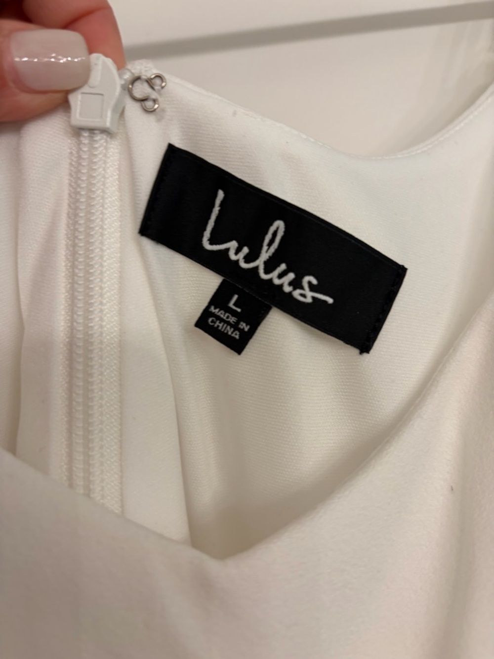 Lulu's White Sleeveless Ruffle-Hem Mini Dress - Picture 2 of 4